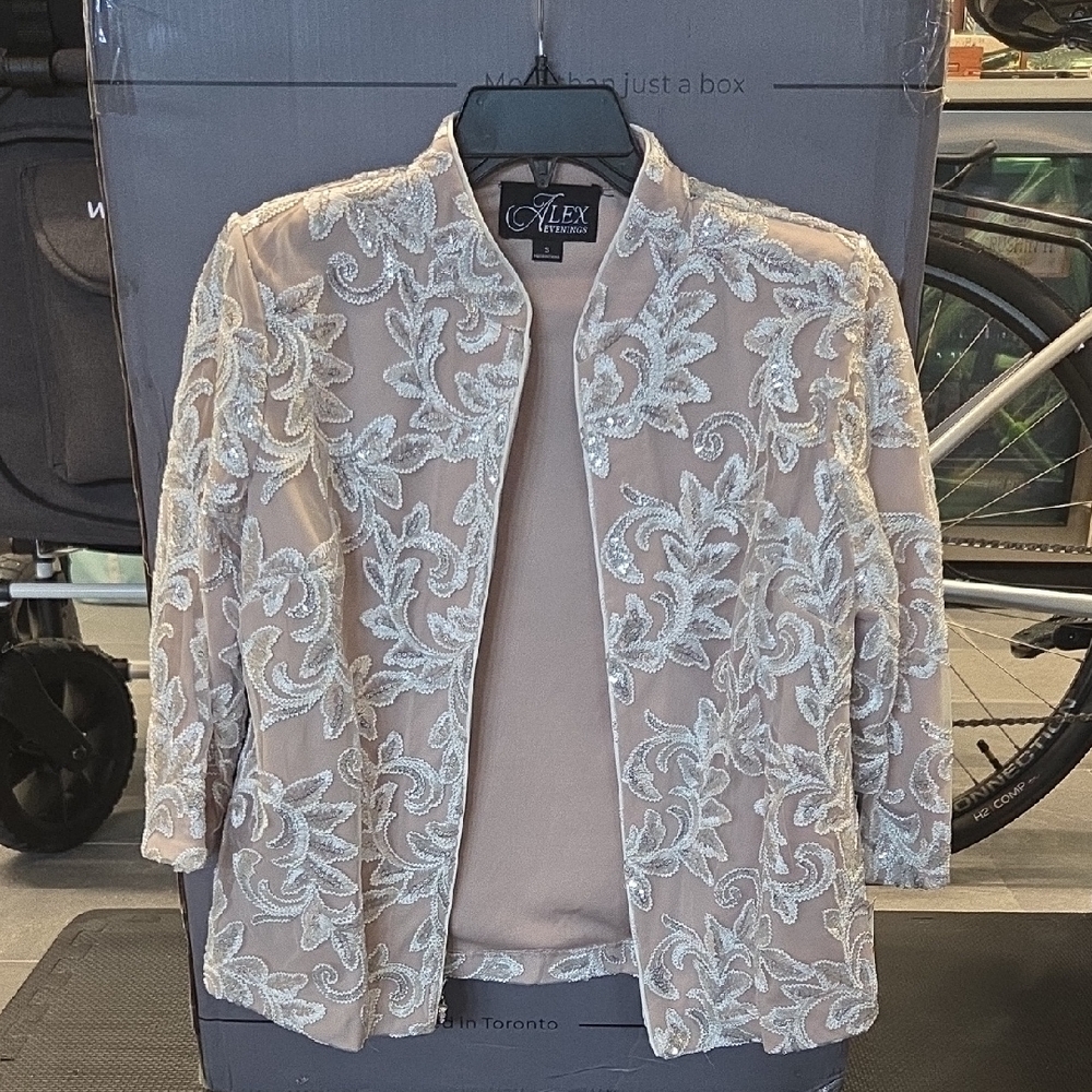 Alex Evenings Blush Lace Jacket